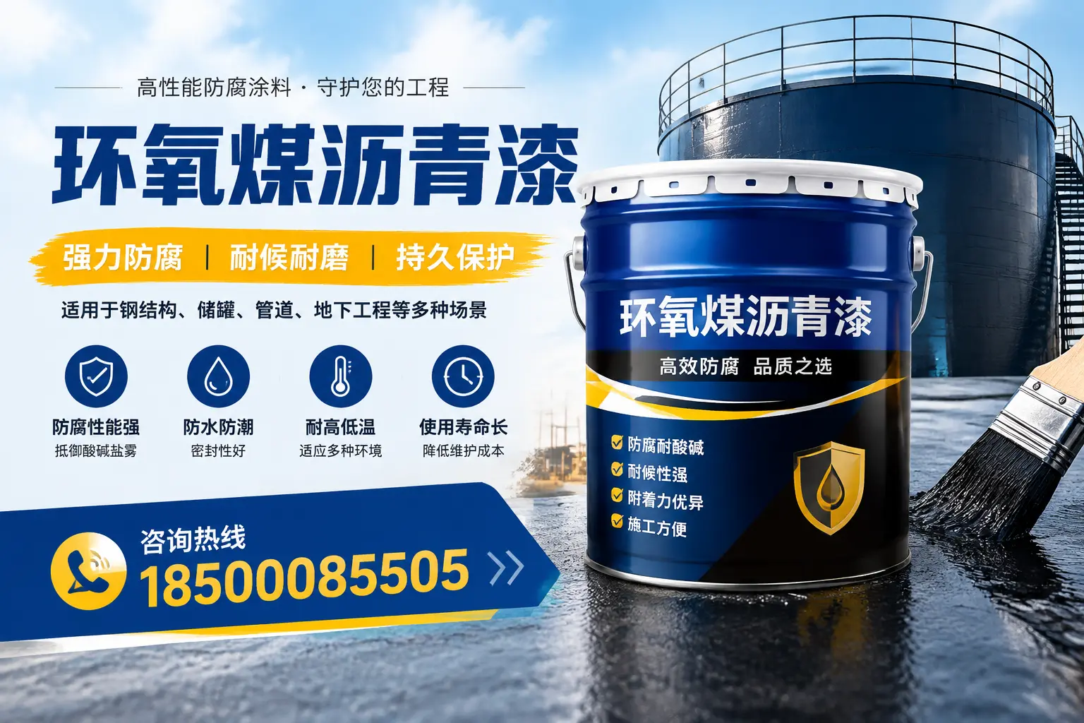 环氧煤沥青漆在工业中的应用，宜宾企业的选择